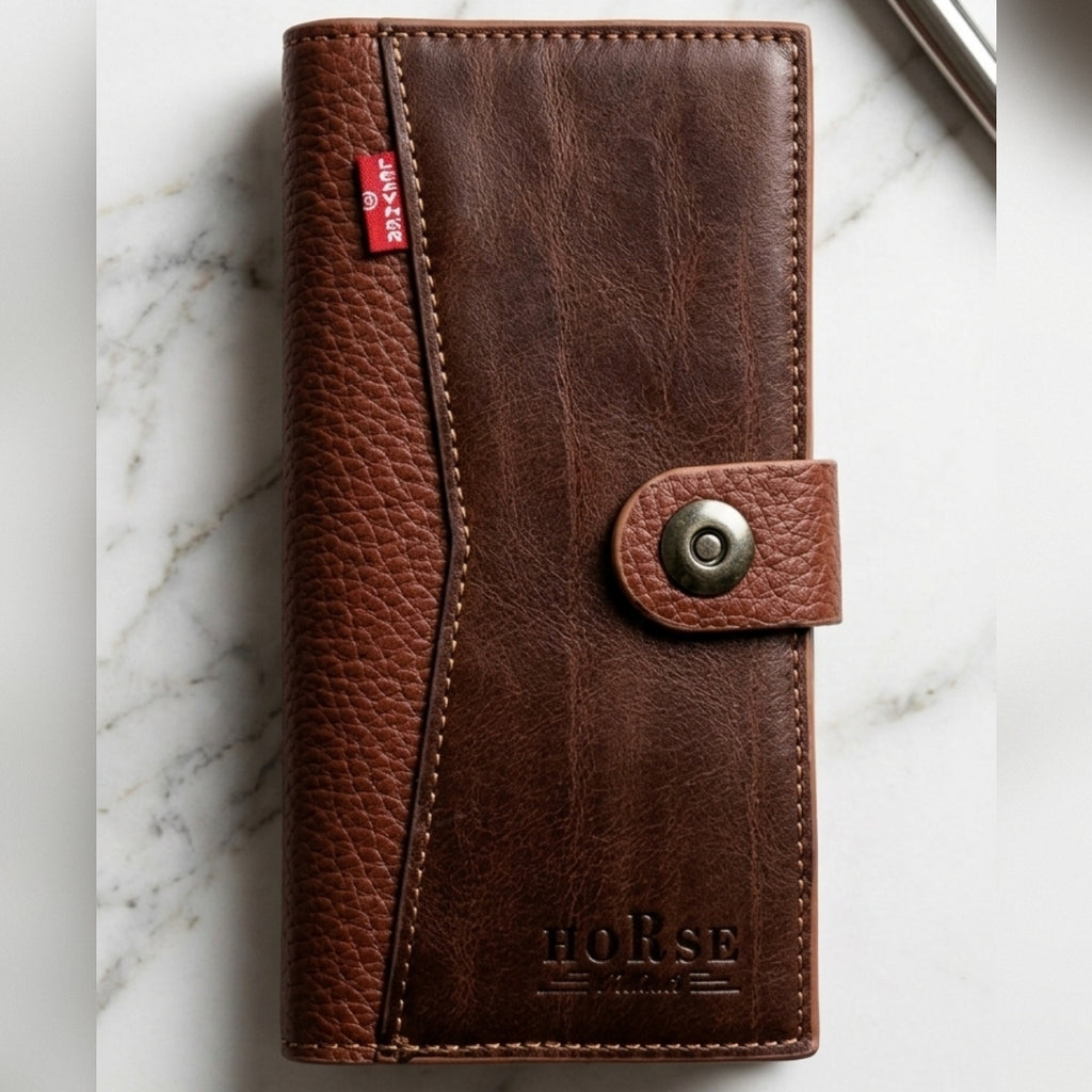 Pure Leather Wallet for Men – Slim Bifold Genuine Leather Wallet